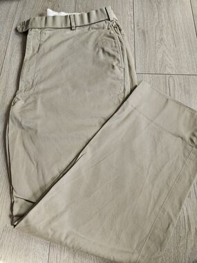 BROOKS BROTHERS 346 Khaki Chino Pants Men 100% Cotton Straight Leg W40 L32
